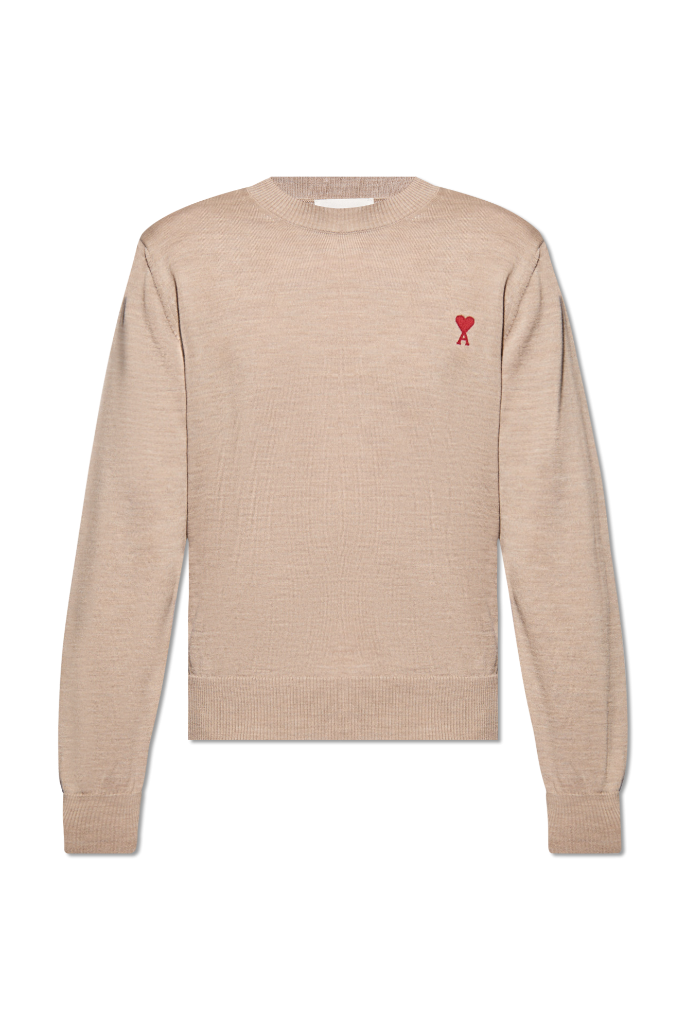 Beige Sweater with logo Ami Alexandre Mattiussi - Vitkac Canada